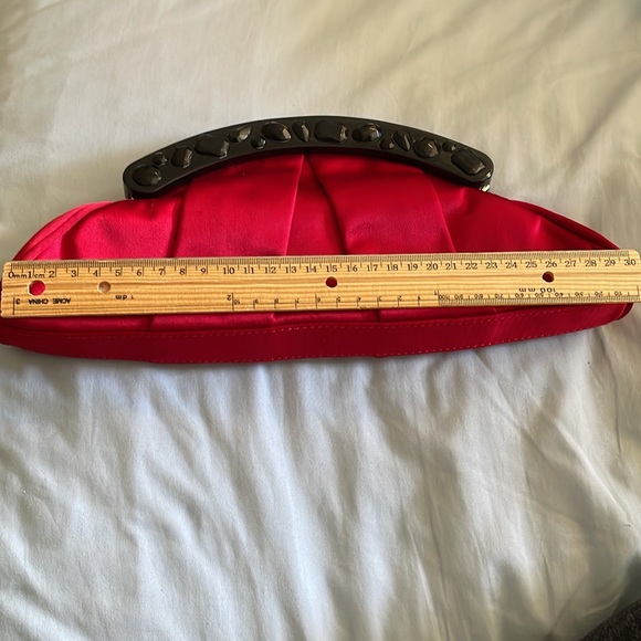 Enzo Angiolini Satin Evening Clutch - Picture 6 of 6